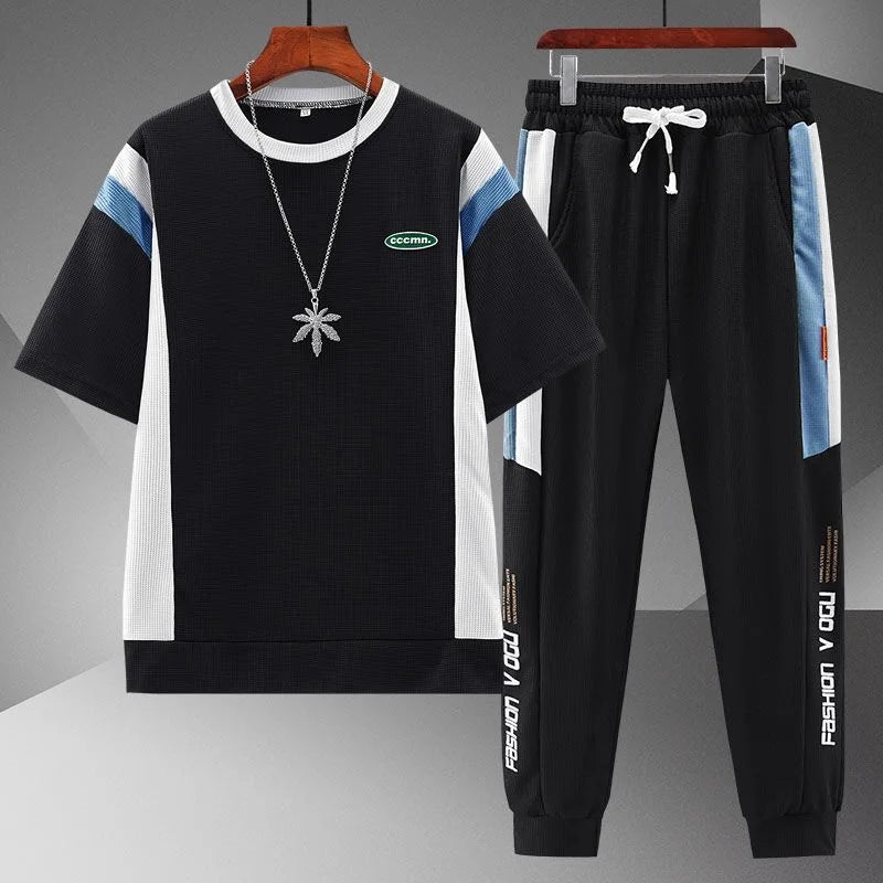 T-shirt à Manches Courtes pour Homme, Décontracté, Confortable, Grande Taille, dehors de Haute Qualité, Ensemble Deux Pièces, Nouvelle Mode Été 2023