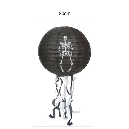 Lanterne en papier pour Halloween, Hangin, fantôme de face mignon, extérieur, décoration intérieure, festival, cadeaux de fête