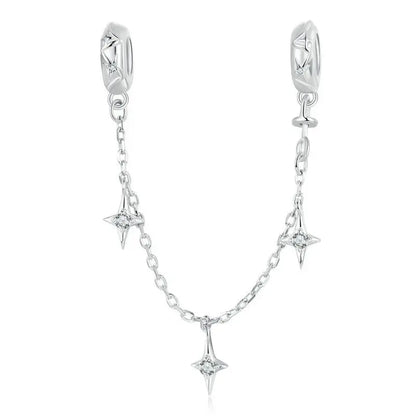 Meilleure vente 100% argent Sterling 925 la clé de coeur silicone sécurité chaîne breloque Wostu Original perles Bracelet bijoux CQC606
