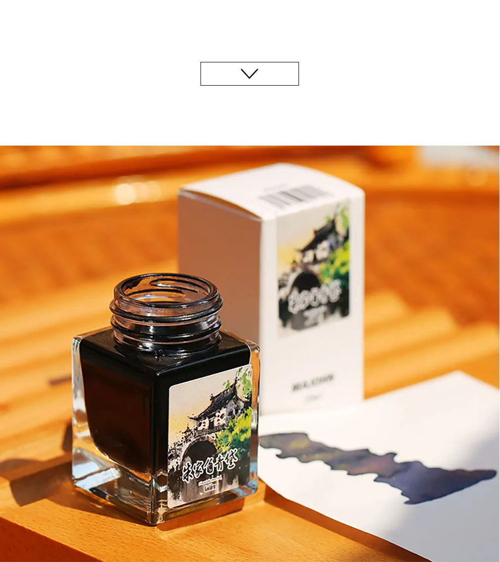 moonman - poudre d'or encre colorée trempée dans le stylo plume 20 ml