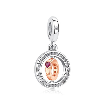 Original 925 en argent Sterling breloque perle arbre généalogique maman pendentif chaîne de sécurité breloques or Rose ajustement marque Bracelets bijoux à bricoler soi-même