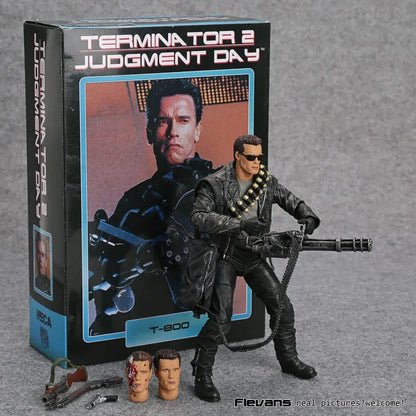 NECA Terminator 2: jour du jugement T-800 Arnold Schwarzenegger figurine en PVC modèle à collectionner jouet 7 "18 cm