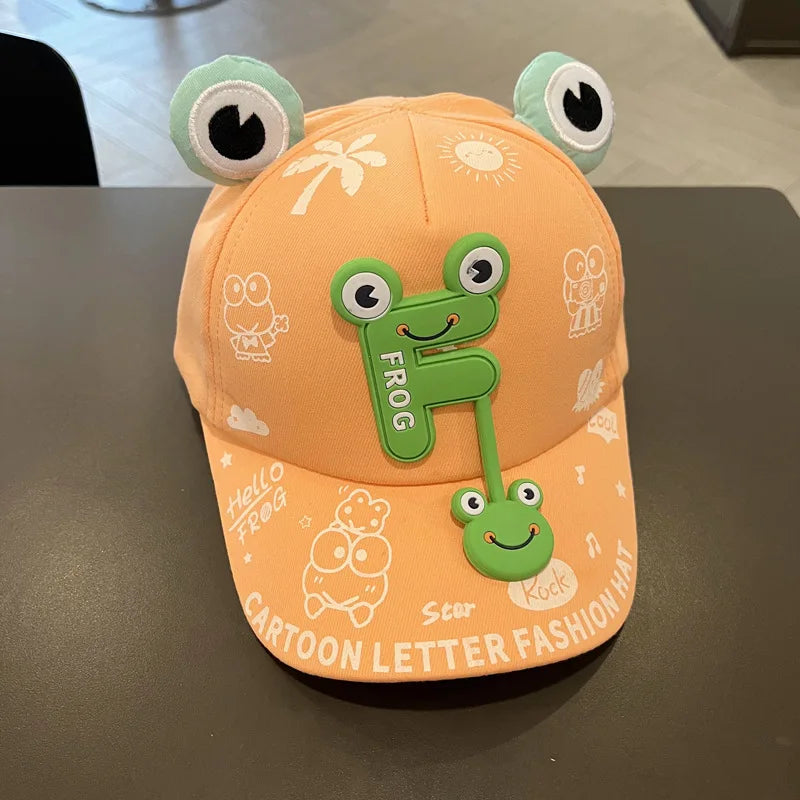 Casquette de Baseball pour bébé, Animal de dessin animé, couleur bonbon, lapin, ours, dinosaure, langue de canard, chapeau d'été réglable en coton pour enfants, chapeaux de soleil