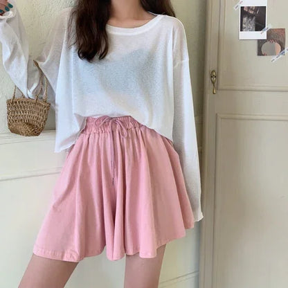 Short OL taille haute pour femme, vêtement d'extérieur, décontracté, mignon, sexy, à la mode, nouvelle collection printemps été 2021, Vy1523