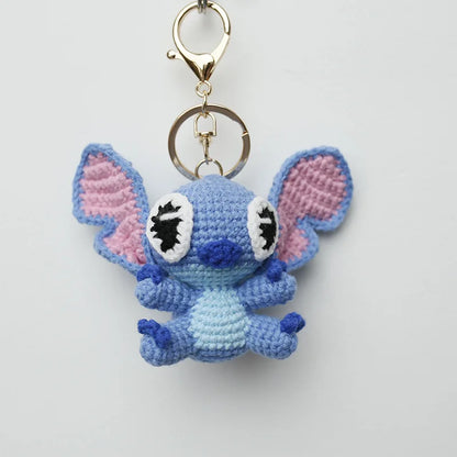 8cm Crochet tricoté point poupées en peluche porte-clés sac à dos tentures petit pendentif saint valentin remise des diplômes cadeaux d'anniversaire