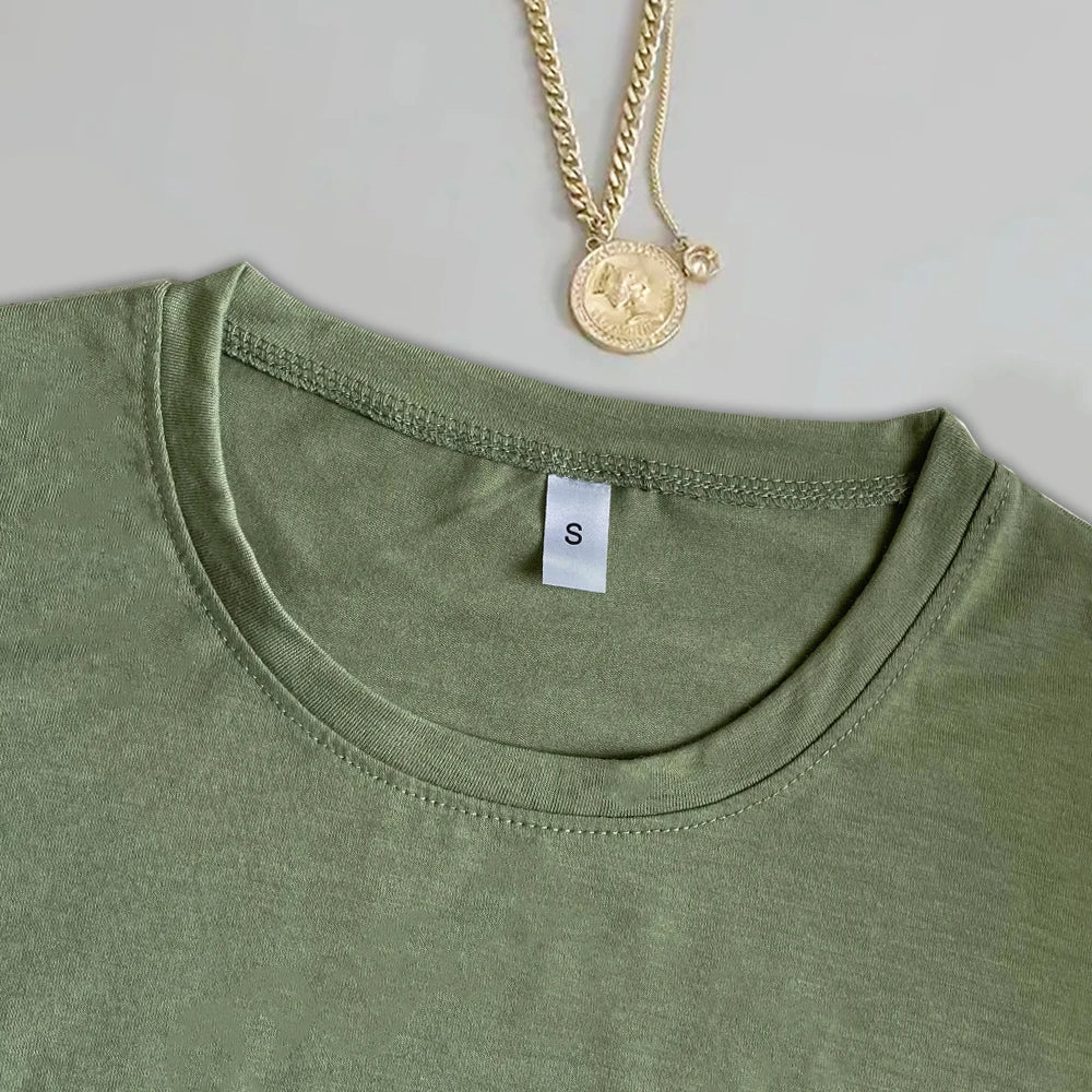 POSITANO lettre citron imprimé graphique femmes t-shirt à manches courtes col rond été décontracté hauts pour femmes vêtements
