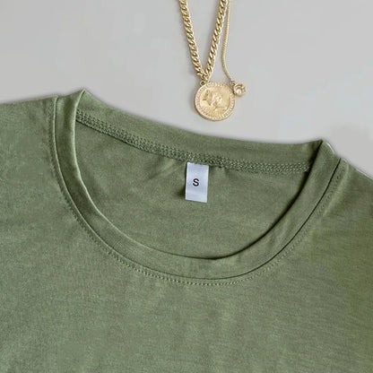 POSITANO lettre citron imprimé graphique femmes t-shirt à manches courtes col rond été décontracté hauts pour femmes vêtements