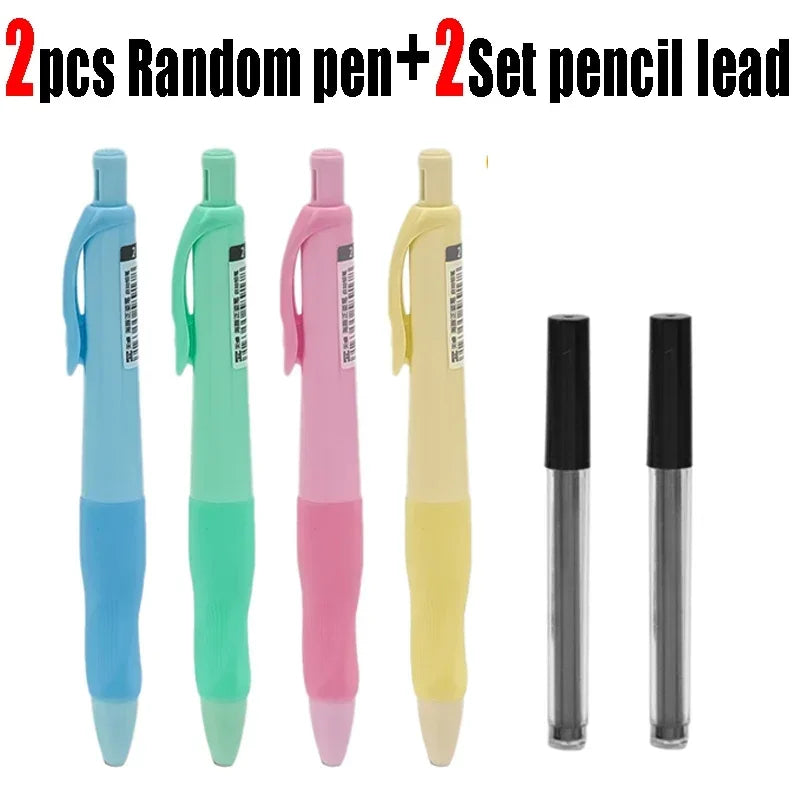 Crayon mécanique avec taille-crayon Anti-myopie, crayons à poignée souple, 2.0mm,