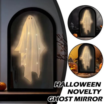 Miroir fantôme holographique pour Halloween, veilleuse, décoration d'horreur pour salle de maison, fournitures de fête d'halloween, accessoires de maison hantée