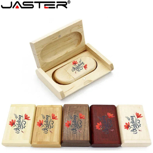 clé USB JASTER en bois graver