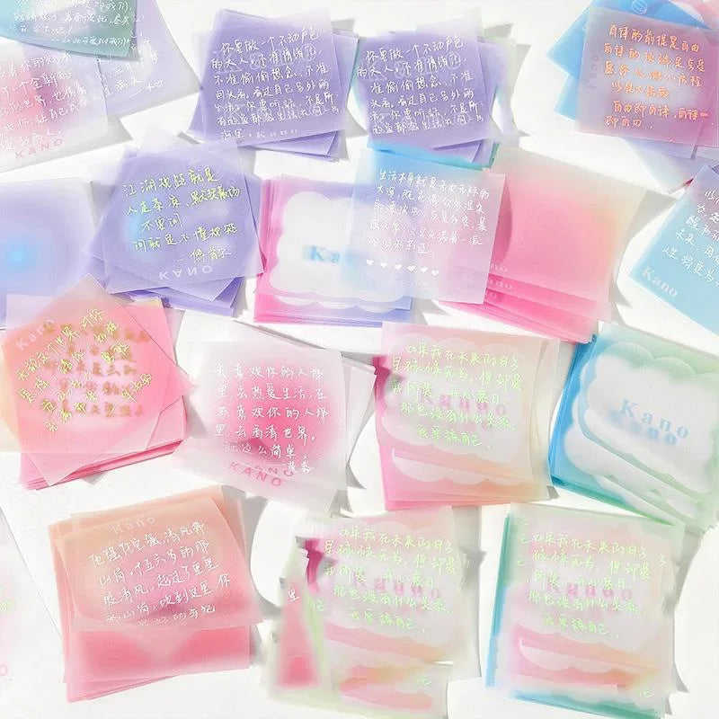 post it, document aléatoire, 7.6x7.6cm, 50 feuilles par pièce