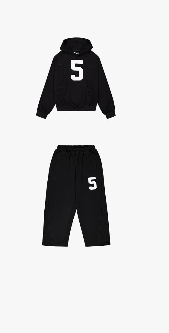 Nouveau américain rétro classique Harajuku gris sweat à capuche haute rue à la mode Streetwear hommes costume Hip Hop décontracté ample pantalons de survêtement femmes