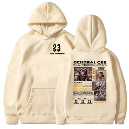 Central Cee-Sweats à capuche College, manches longues, pulls à capuche, streetwear, impression évasée, vêtements de mode, unisexe, CAN'T RUSH GREATNESS