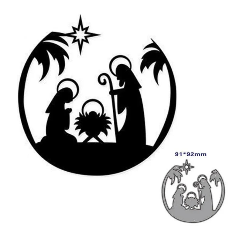 Matrices de découpe en métal cloche de noël, père noël ...