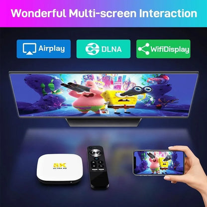JUSHENG - Boîtier Smart TV H96 Max M2, Android 13.0