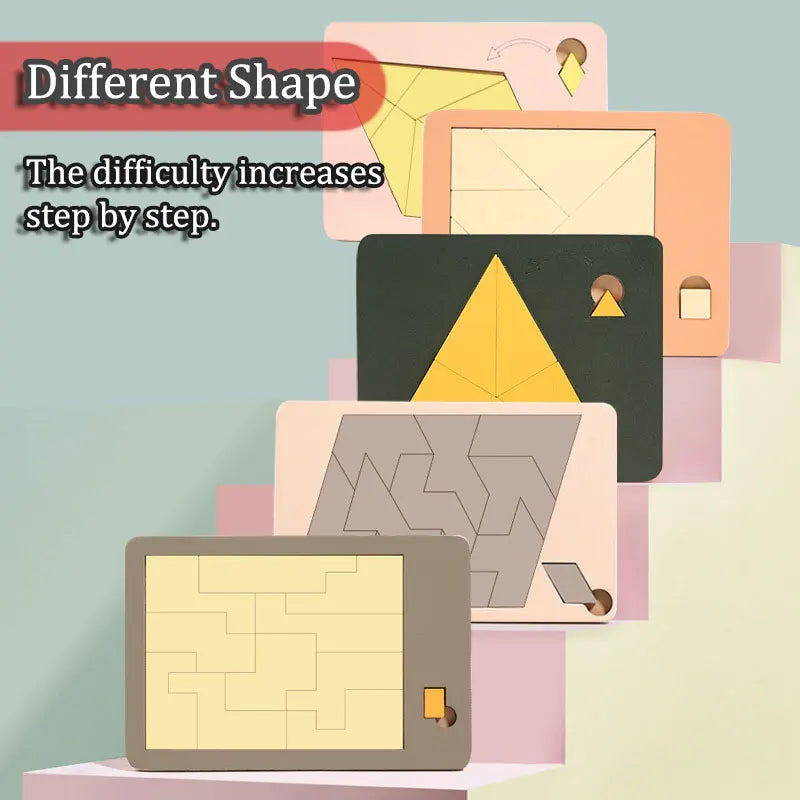 Puzzles géométriques en bois défi Impossible combustion du cerveau décompression qi esprit casse-tête pour adultes enfants