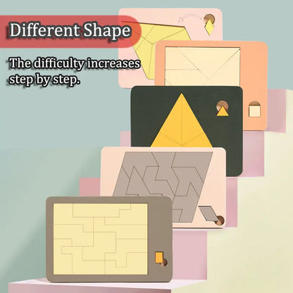 Puzzles géométriques en bois défi Impossible combustion du cerveau décompression qi esprit casse-tête pour adultes enfants