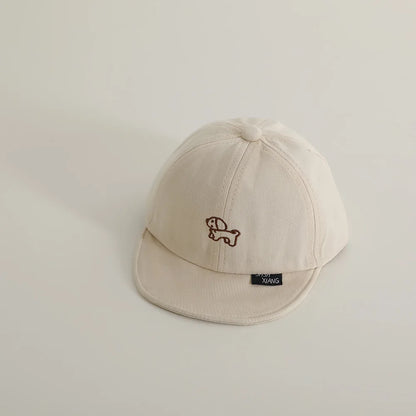 Casquette de baseball brodée de dessin animé pour enfants, casquettes à visière respirante, chapeau de chien mignon, garçons et filles, nouvelle mode, automne 2024
