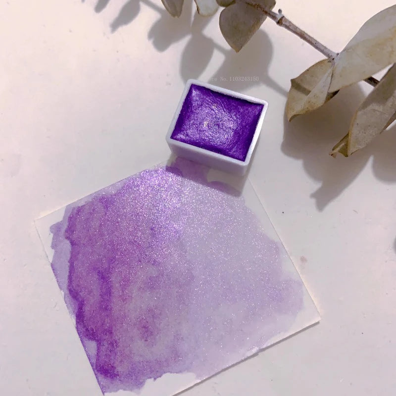 Ensemble de pigments d'interconnexion nacrés monochromes, fournitures d'art et de peinture, peinture à ongles, pigment décoratif solide, 2ml, 36 documents