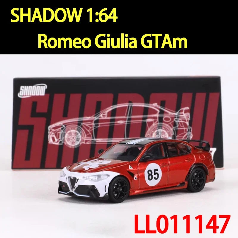 SHADOW/DCT 1:64 échelle Romeo Giulia GTAm voiture en alliage modèle de voiture ornement Souvenir affichage Collection passe-temps cadeau