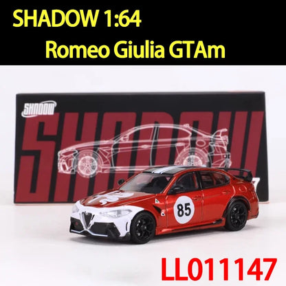 SHADOW/DCT 1:64 échelle Romeo Giulia GTAm voiture en alliage modèle de voiture ornement Souvenir affichage Collection passe-temps cadeau