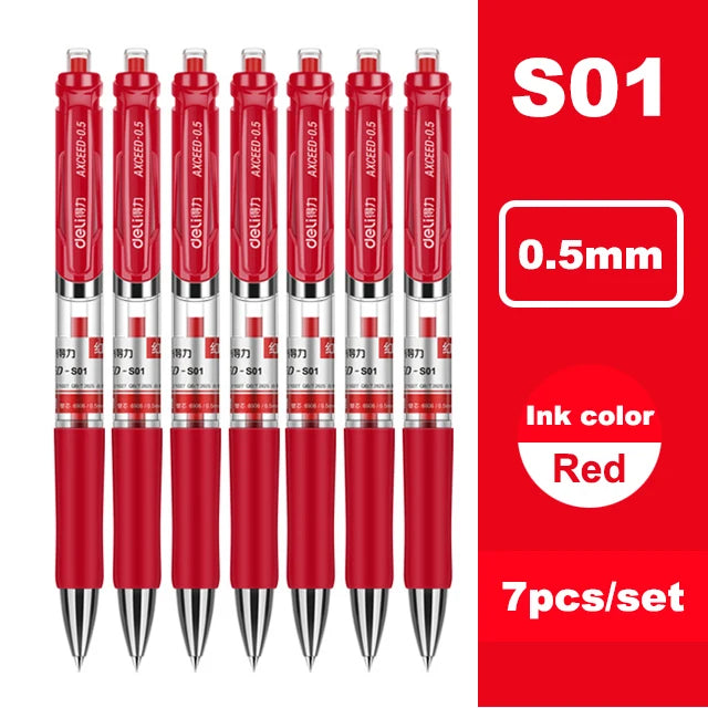 Deli-Ensemble de stylos à bille rétractables Bullet Gel