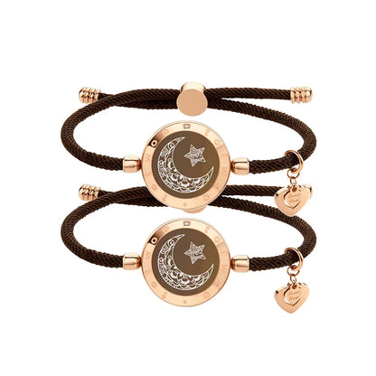 Totwoo cadeau de Couple romantique Bracelets Bluetooth intelligents avec rappel de vibrations pour iOS Android longue Distance