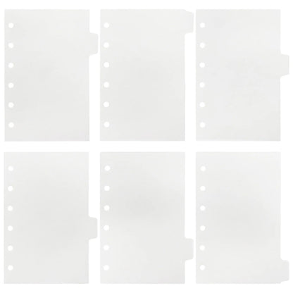 onglets de reliure détachables, Clips colorés A7, 6 pièces