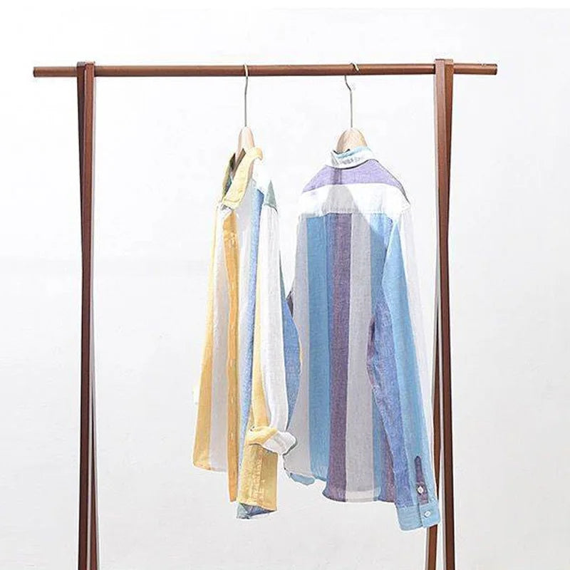 Chemise décontractée à rayures verticales pour jeunes, manteau polyvalent, simple, surdimensionné, tendance de la mode, saison printemps et automne, nouveau, 2023