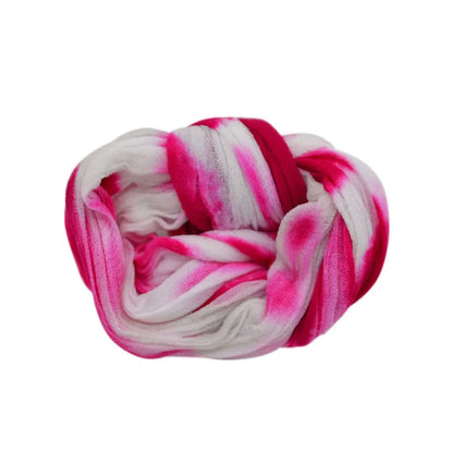 Lot de 5 pièces de bas de fleur en Nylon multicolore, rond, matériau de traction, accessoire fait à la main, artisanat de fleurs pour mariage à la maison
