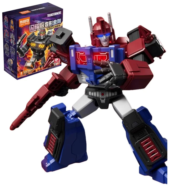 BLOKEES transformateurs VERSION brillante 3 blocs de construction mineur Megatron Tarn assembler Robot jouets modèle ornements mobiles cadeaux