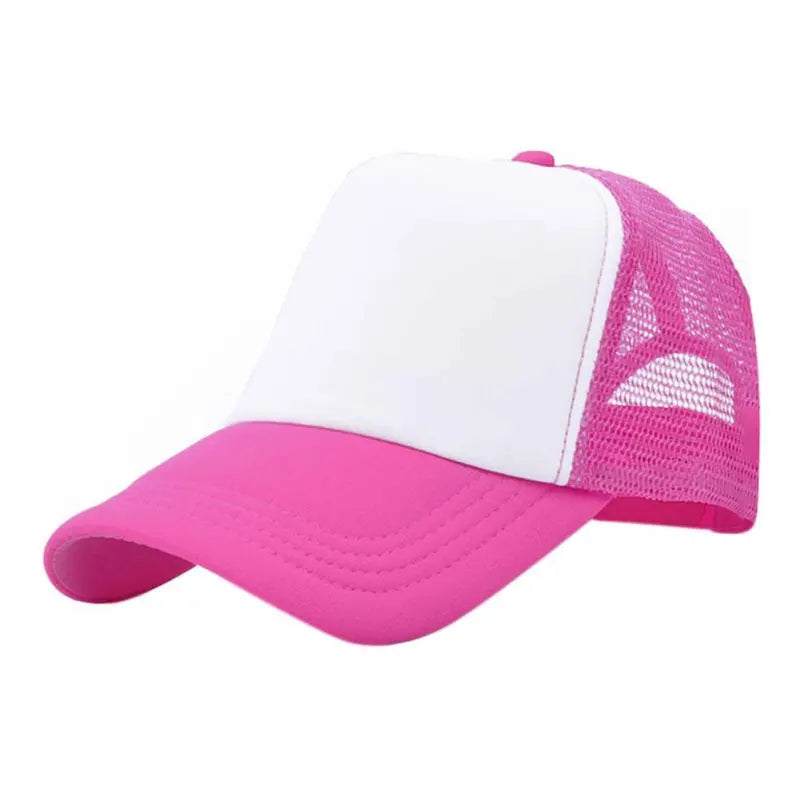 Casquettes décontractées pour enfants garçons et filles casquette de baseball enfants casquettes de soleil respirant demi-maille toutes saisons unisexe réglable chapeau de camionneur