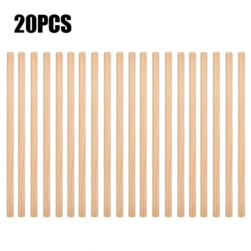 Crayons HB hexagonaux naturels en bois, 1 à 20 pièces,