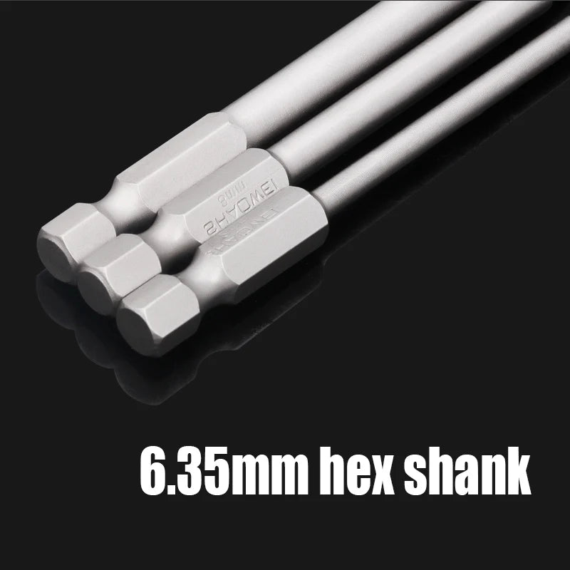 Foret Allen à tête hexagonale H2-H10, 75mm, 150mm, 200mm, embout de tournevis hexagonal électrique, tête de lot magnétique, tournevis à percussion, 1 pièce