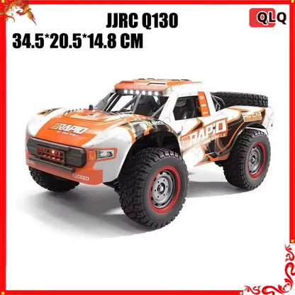 JJRC-Voiture de désert télécommandée pour enfants, véhicule de course à grande vitesse, camion tout-terrain 4 roues motrices, jouets pour garçons, Q130, 1/14g, 2.4