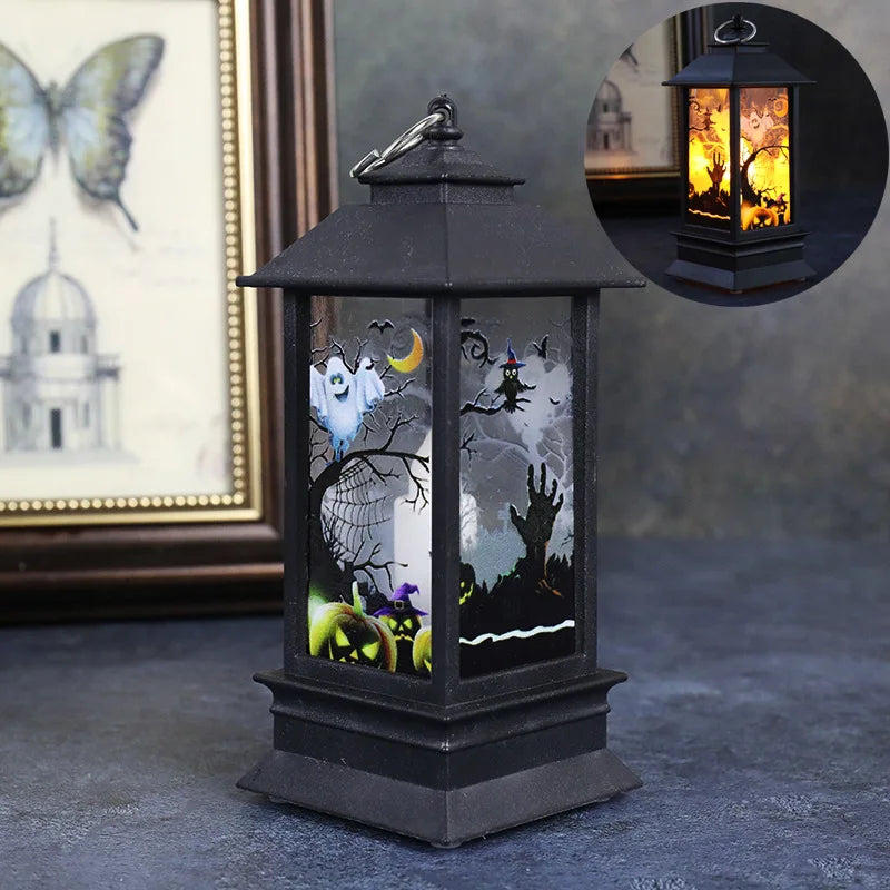Lampe Décorative à LED Château de Citrouille,