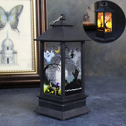 Lampe Décorative à LED Château de Citrouille,