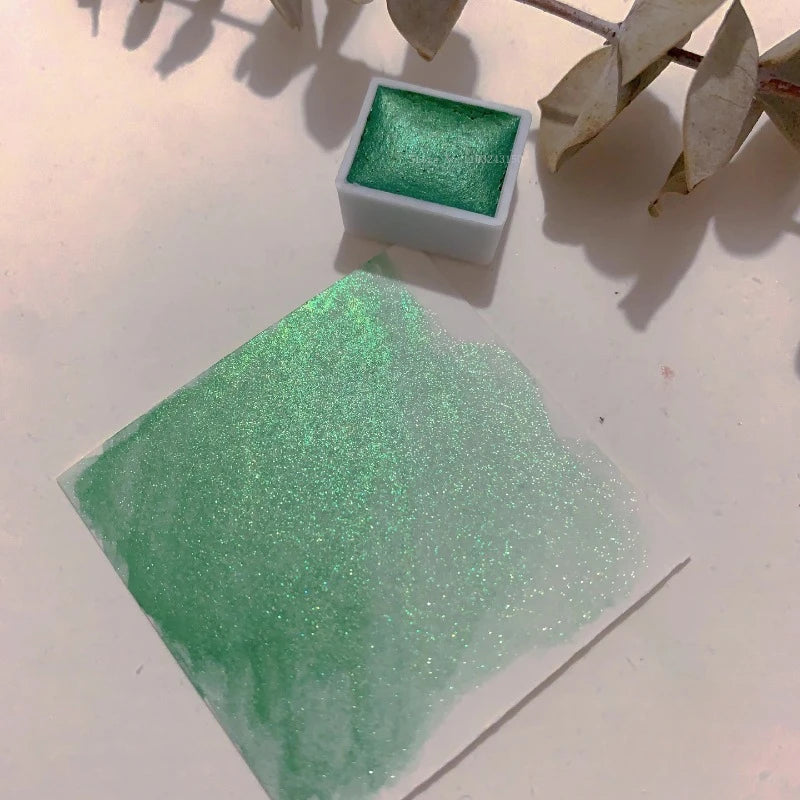 Ensemble de pigments d'interconnexion nacrés monochromes, fournitures d'art et de peinture, peinture à ongles, pigment décoratif solide, 2ml, 36 documents