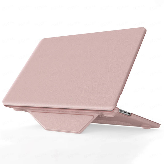 Laptop Case for MacBook Air 15 M4 2025, Stand Cover Model A3241 M3 M2 Air 15.3, PU Leather Shell for MacBook Pro 13 14 16.2 M2 Max