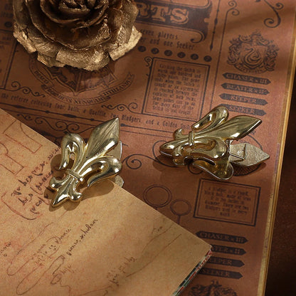 Pince à billet en métal vintage pour dame, pince à main en alliage, note de voyage ancienne, bricolage créatif, outils de journal, papeterie, 1 pièce