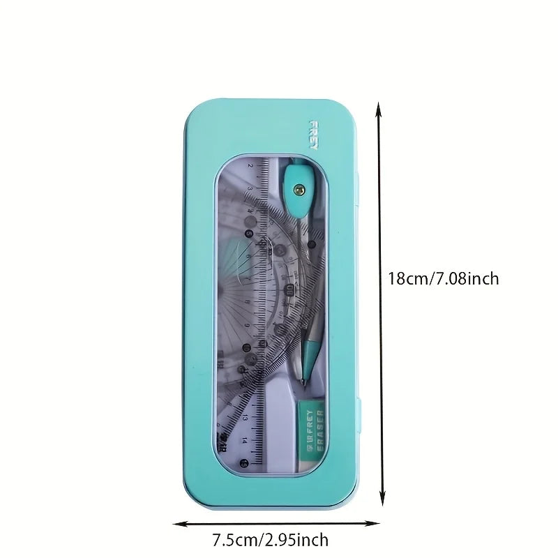 Ensembles de compas et de règles de 7 pièces,