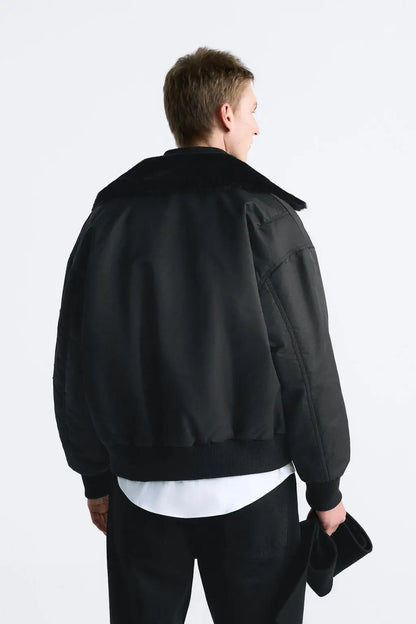 8281/657 Col en fourrure d'hiver pour veste en coton épais pour hommes 8281657   manteaux de veste d'hiver
