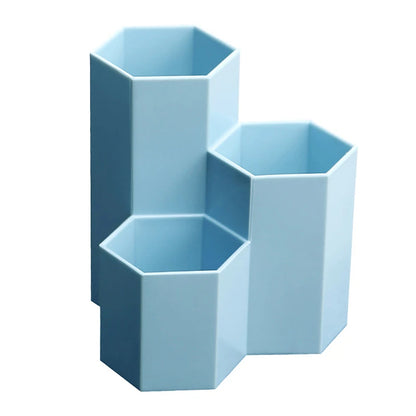 Porte-stylo de rangement de papeterie multifonctionnel en plastique