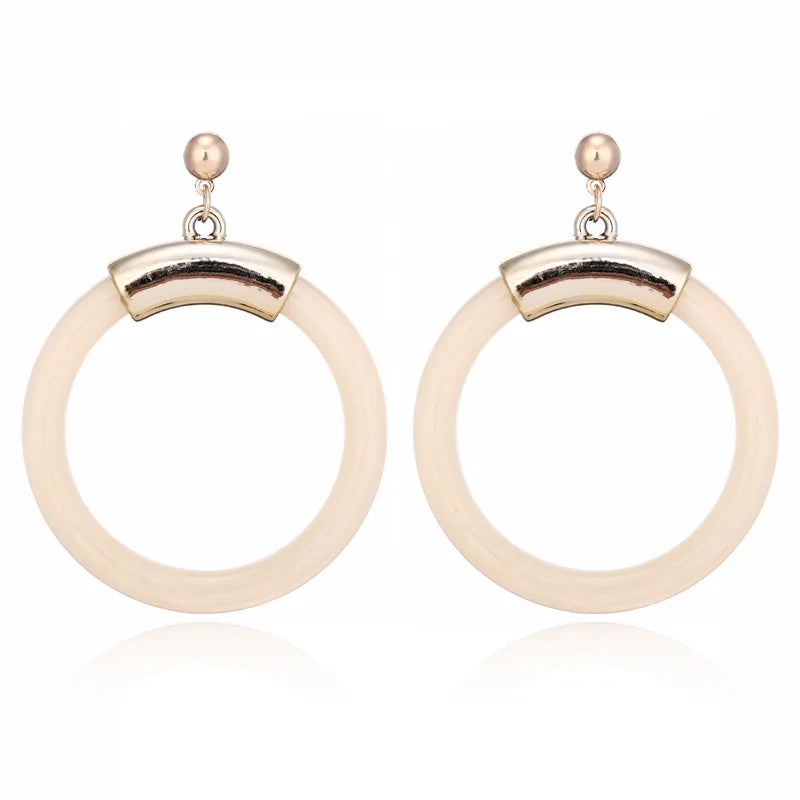 Boucles d'Oreilles promenales en Forme de Losange pour Femme, Bijou en Acrylique,