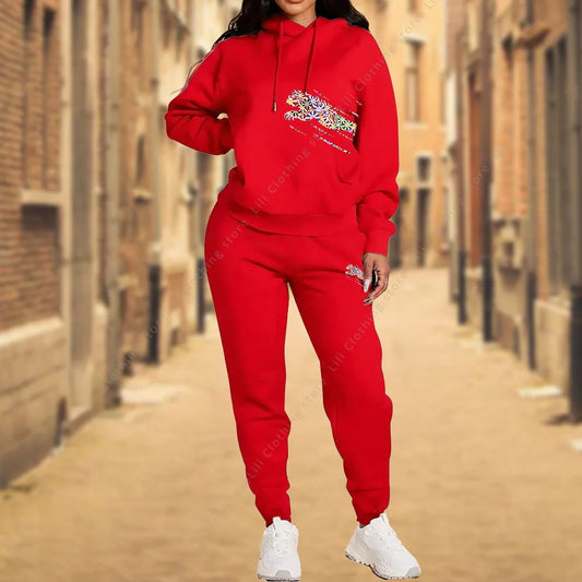 Femmes survêtement esthétique vêtements de créateurs automne hiver haute qualité sweats à capuche pantalons de survêtement vêtements de sport femme pantalons ensembles