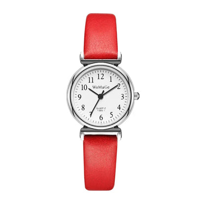 Femmes montres Vintage petit cadran montre bracelet en cuir doux décontracté dames Quartz horloge montres