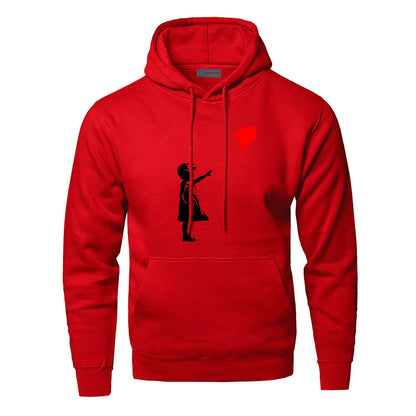 Banksy Love – sweat à capuche pour homme et fille, sweat-shirt Kcco, imprimé, chaud, hiver, automne