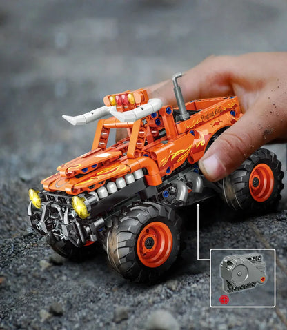 City rib-décennie s de construction Monster Jam, briques techniques, voiture Max-D, camion requin angiToothed, jouets compatibles avec 42134