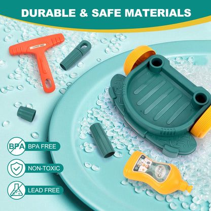 12 pièces/ensemble ensemble de nettoyage pour enfants jouets de nettoyage de vie simulée avec chariot à main semblant jouer hygiène nettoyage maison de jeu jouet garçons et filles