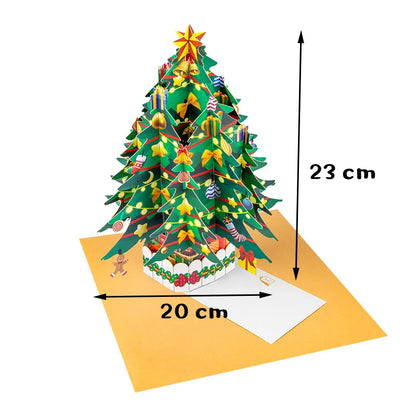 Carte de vministériels x de Noël 3D colorée faite à la main, cartes pop-up créatives, vacances, Thanksgiving, nouvel an, qualité supérieure, nouveau